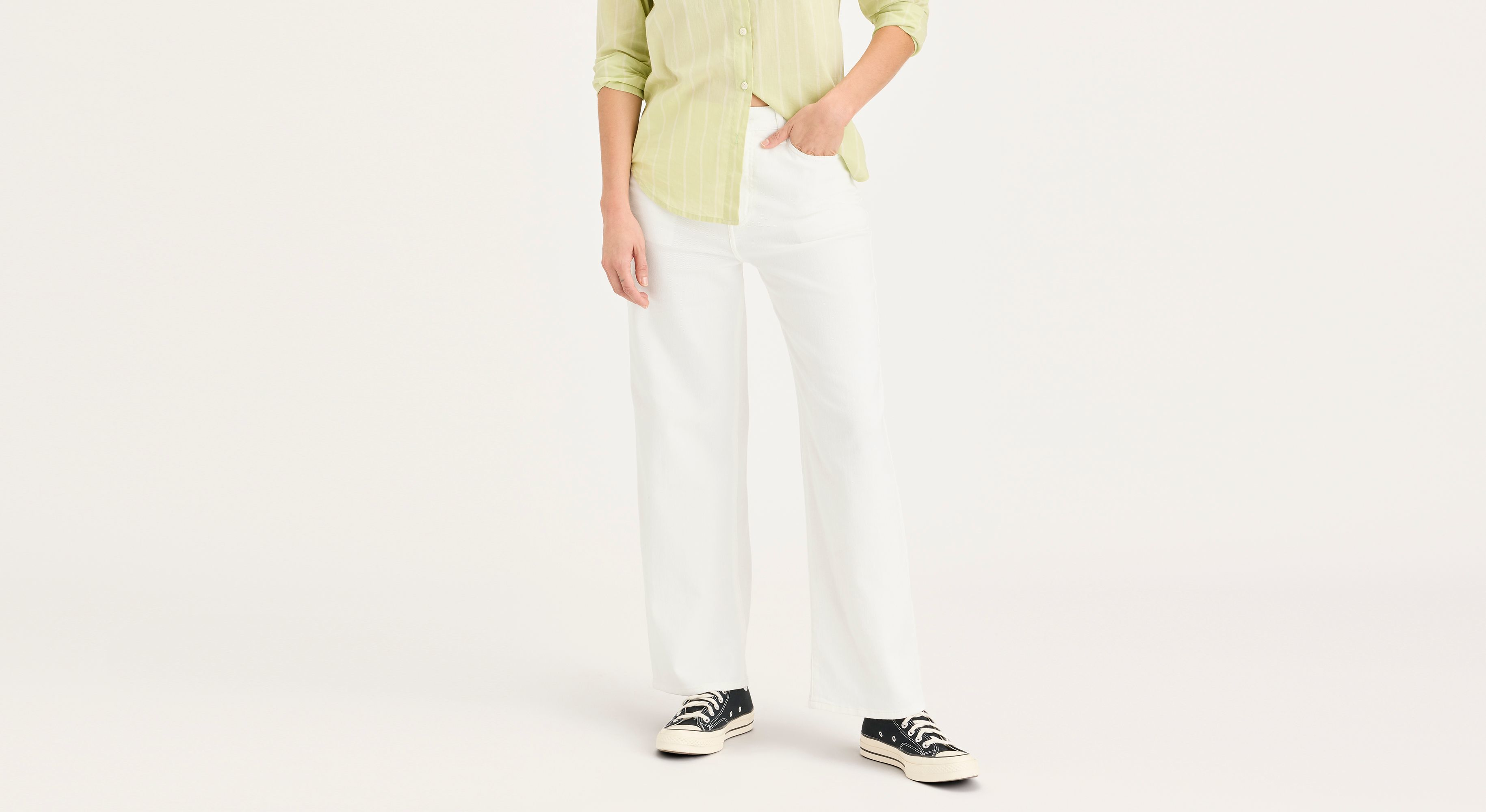 Dockers Sutter High Straight chino femme blanc