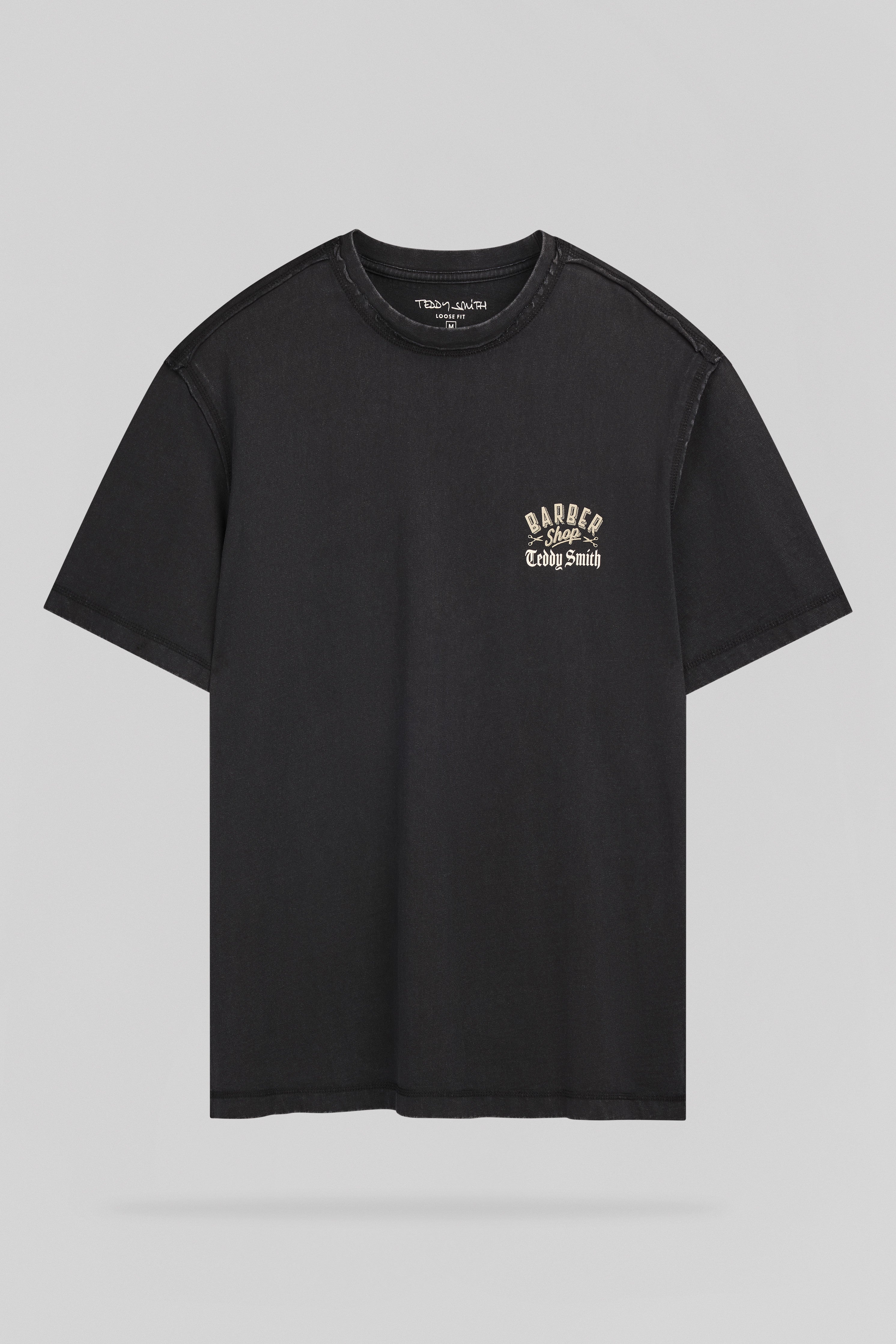 Teddy Smith T-Angel MC t-shirt noir délavé ample coton