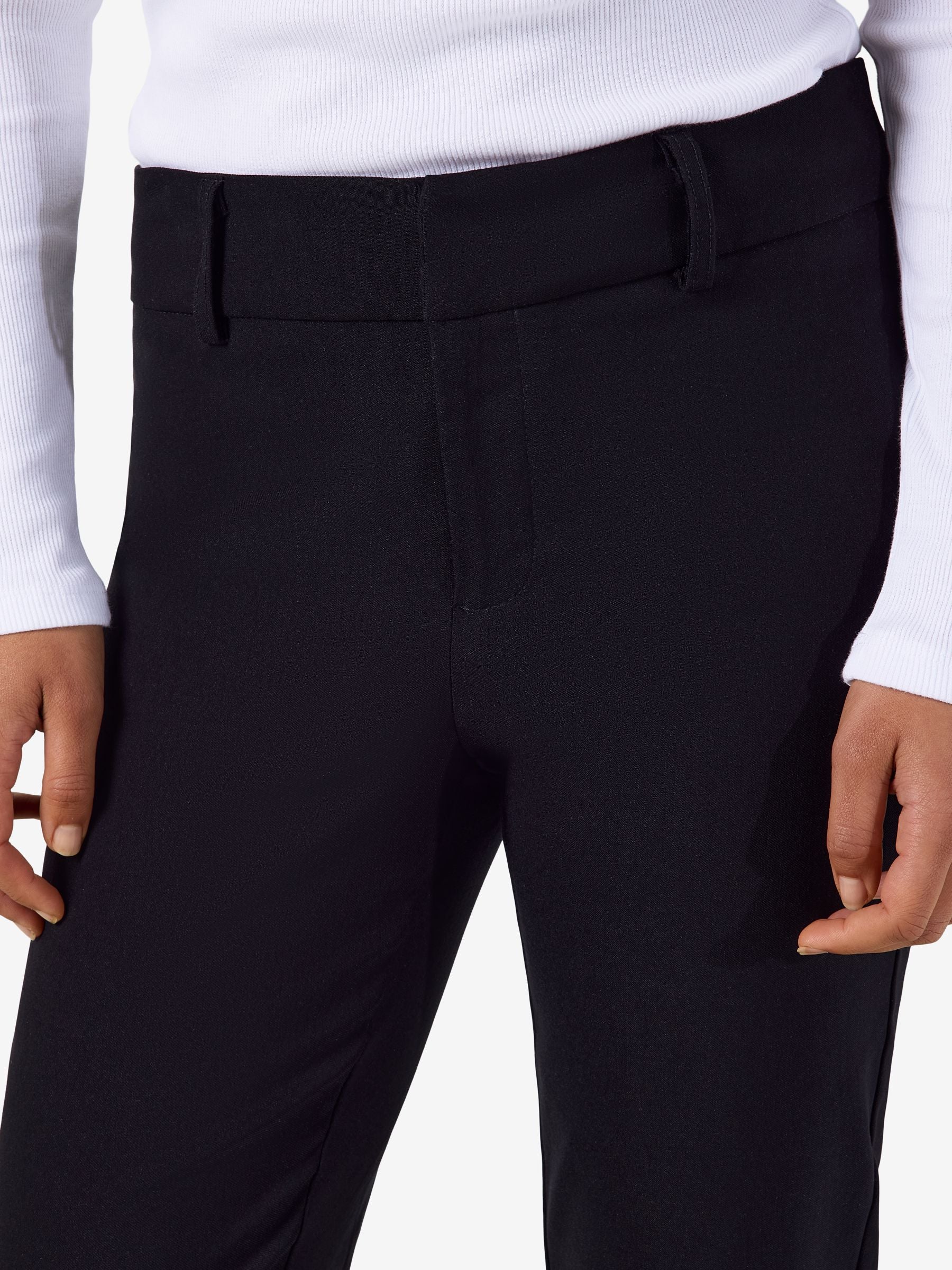 Noisy May Wayne pantalon 7/8 jambe large taille classique