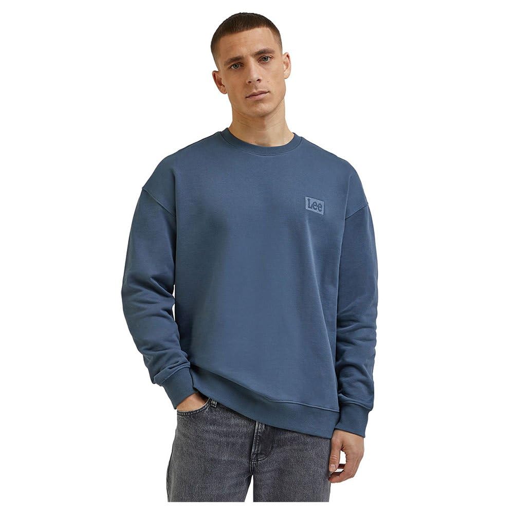 Lee Loose Crew SWS sweat homme S col rond molleton