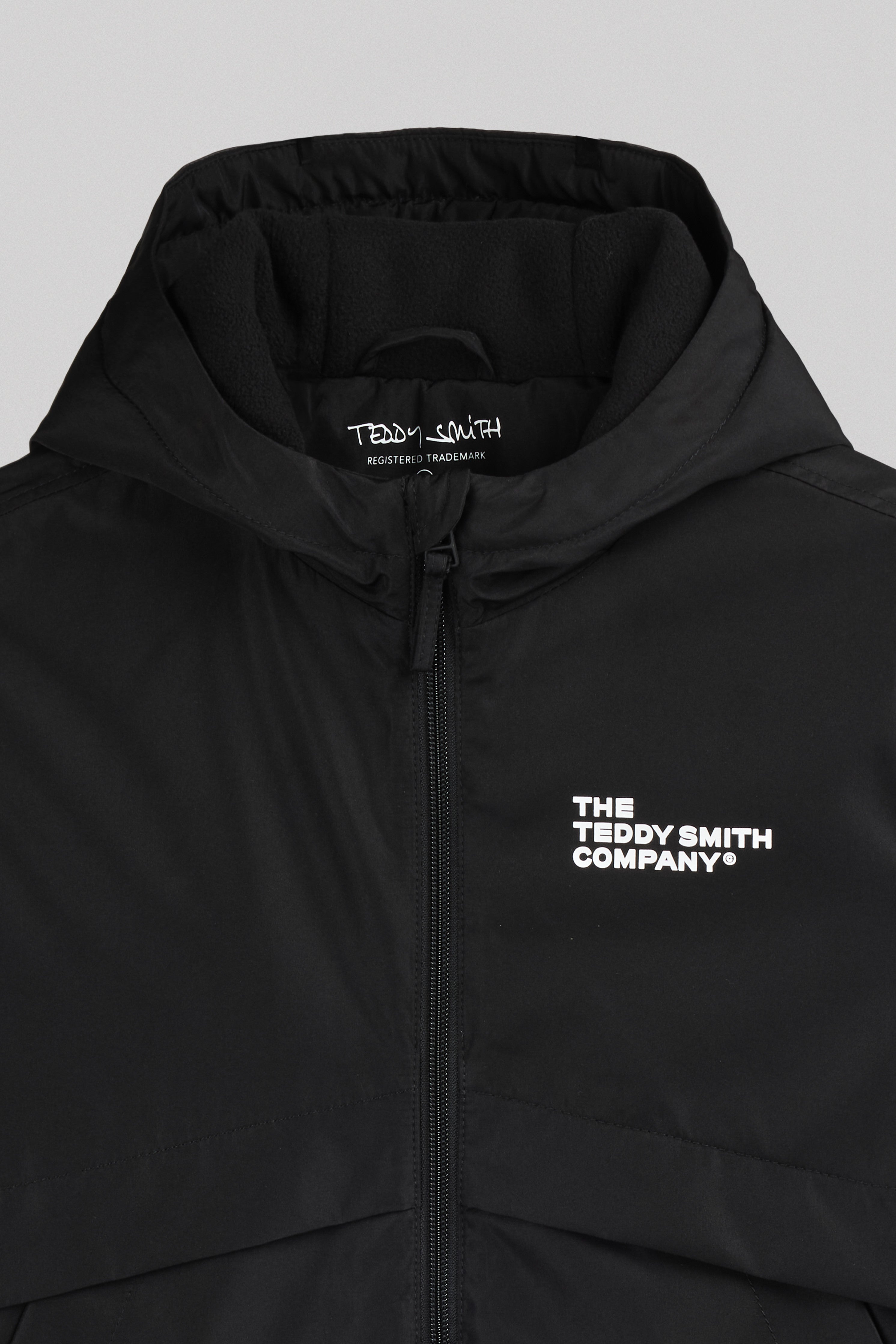 Teddy Smith P-Hanz JR parka garcon noir capuche polaire