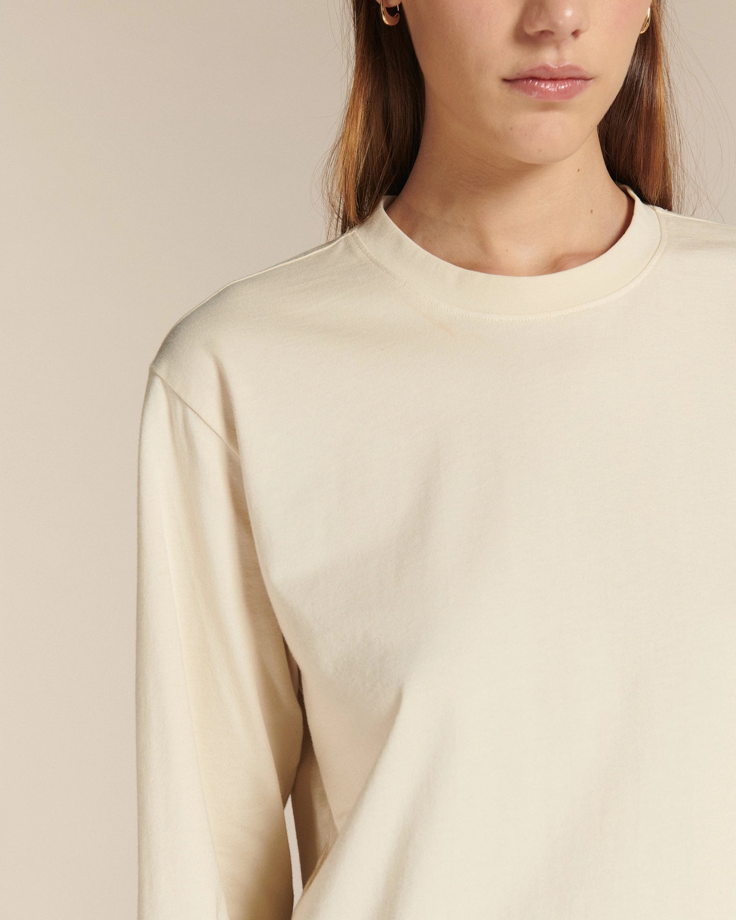 Labdip Cary t-shirt manches longues écume coton