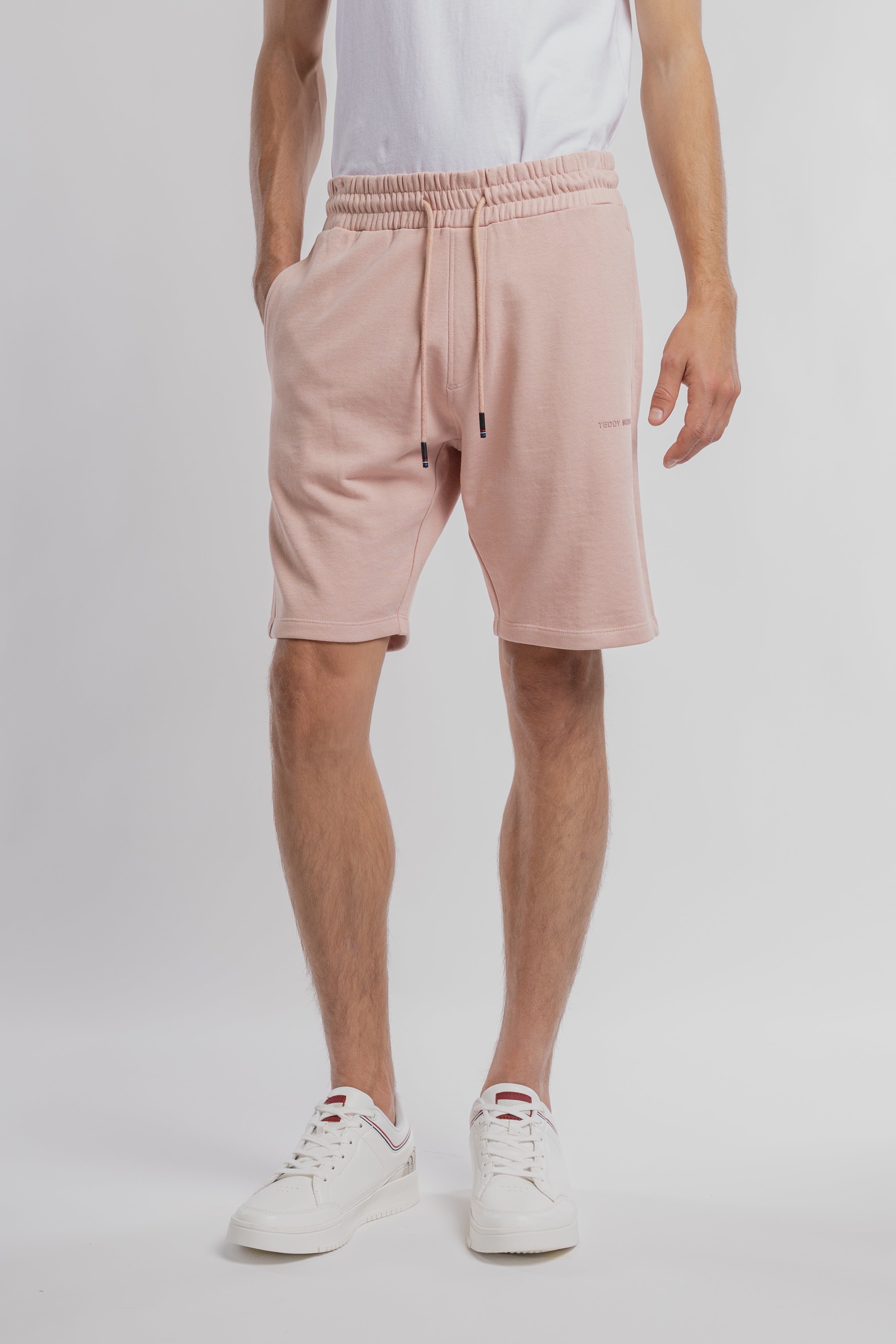 Teddy Smith S-Narky SH short molleton rose pastel