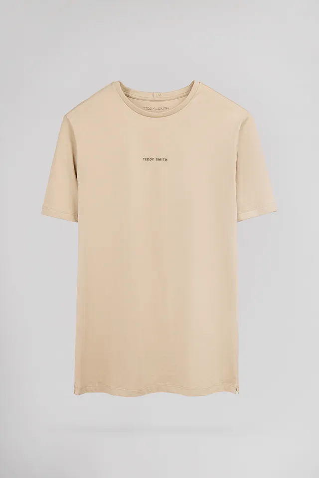Teddy Smith T-Soy 2 MC t-shirt Soft Grège uni coton