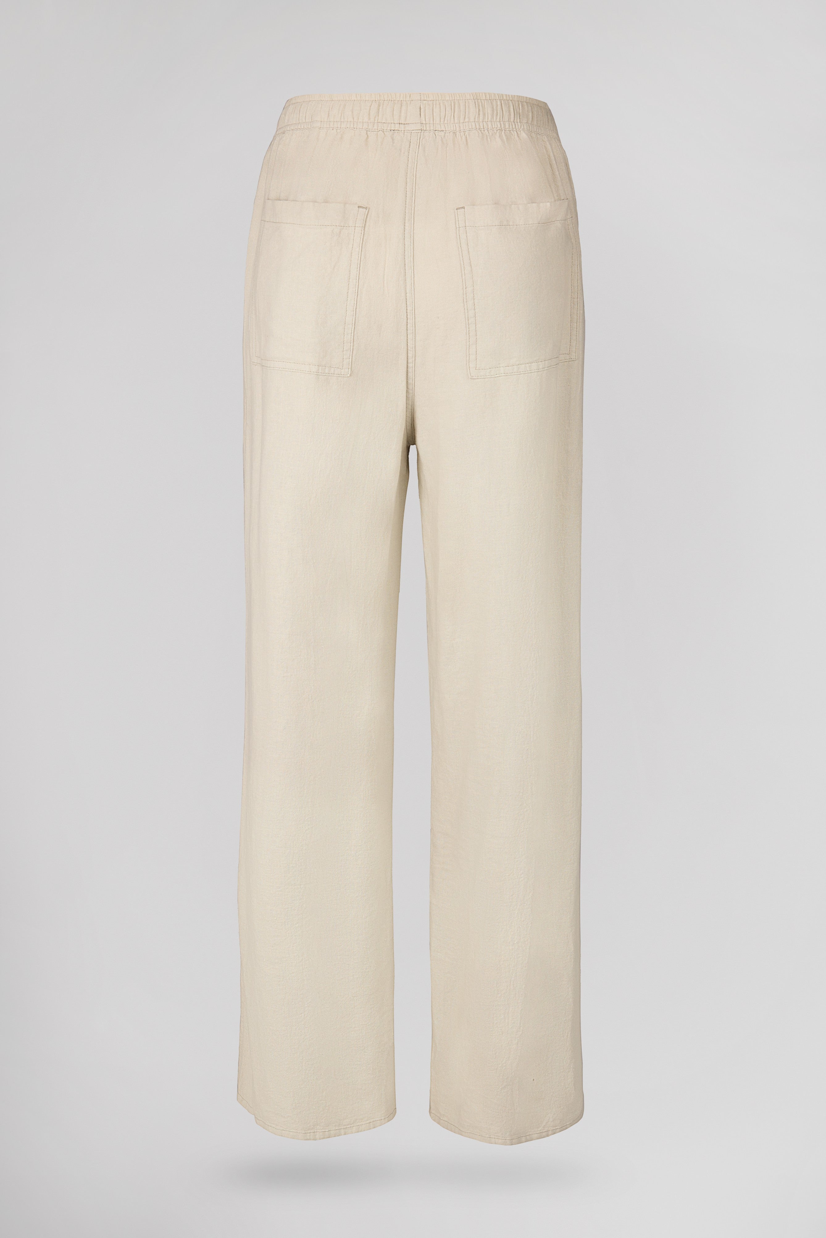 Teddy Smith P-Joan Wide Soft pantalon lin grège