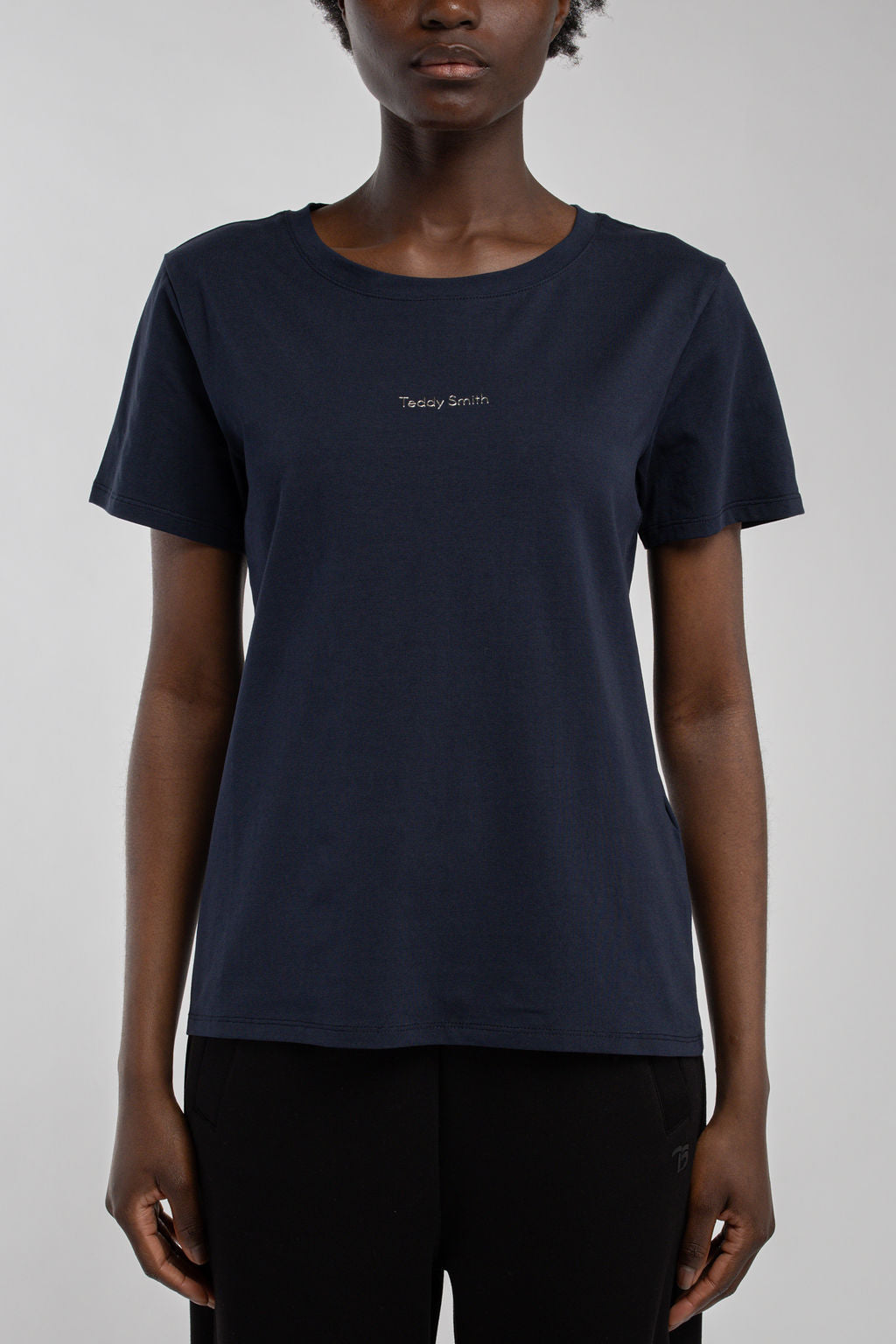 Teddy Smith T-Ribelle MC t-shirt col rond femme Total Navy