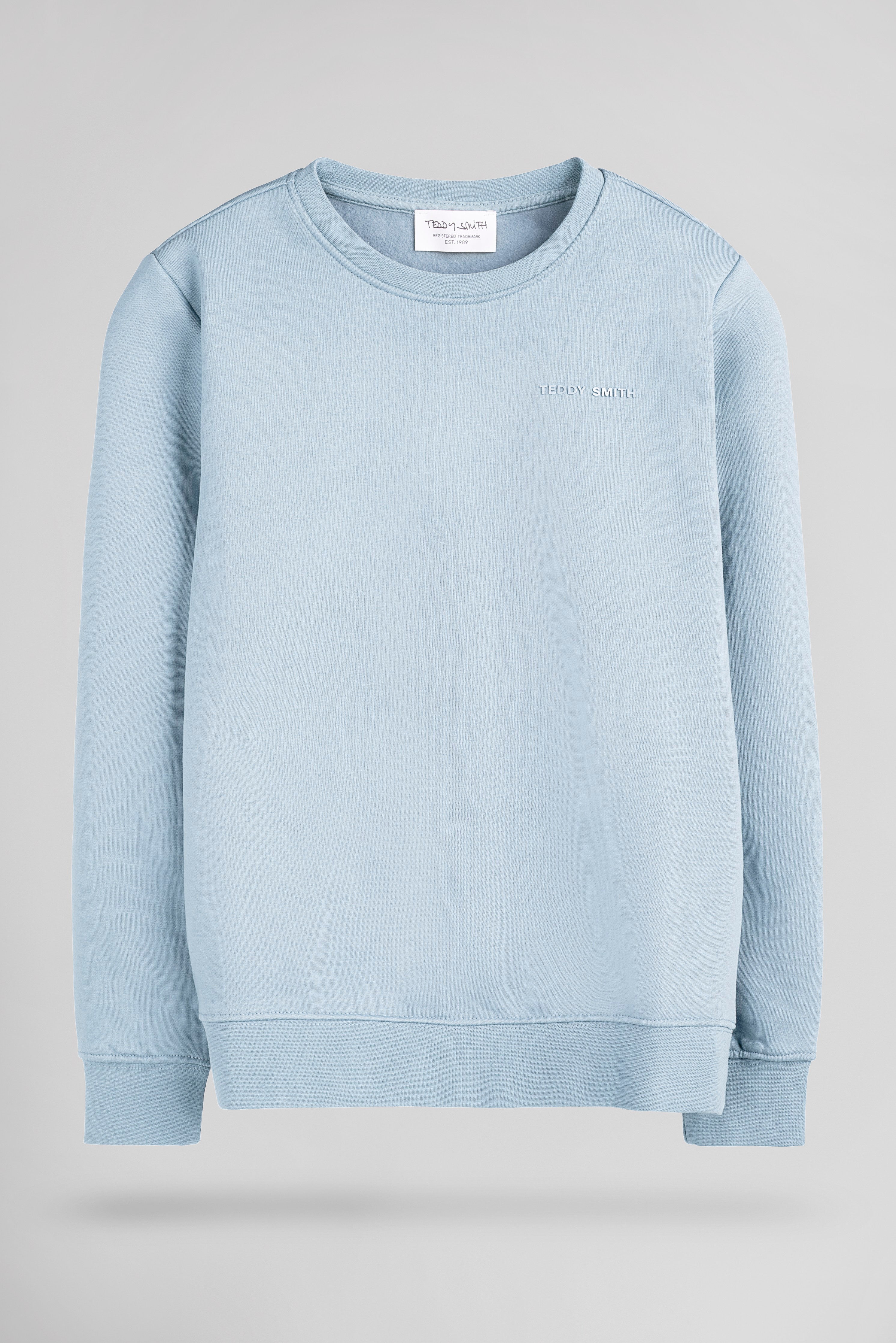 Teddy Smith S-Nark sweat garçon bleu pastel