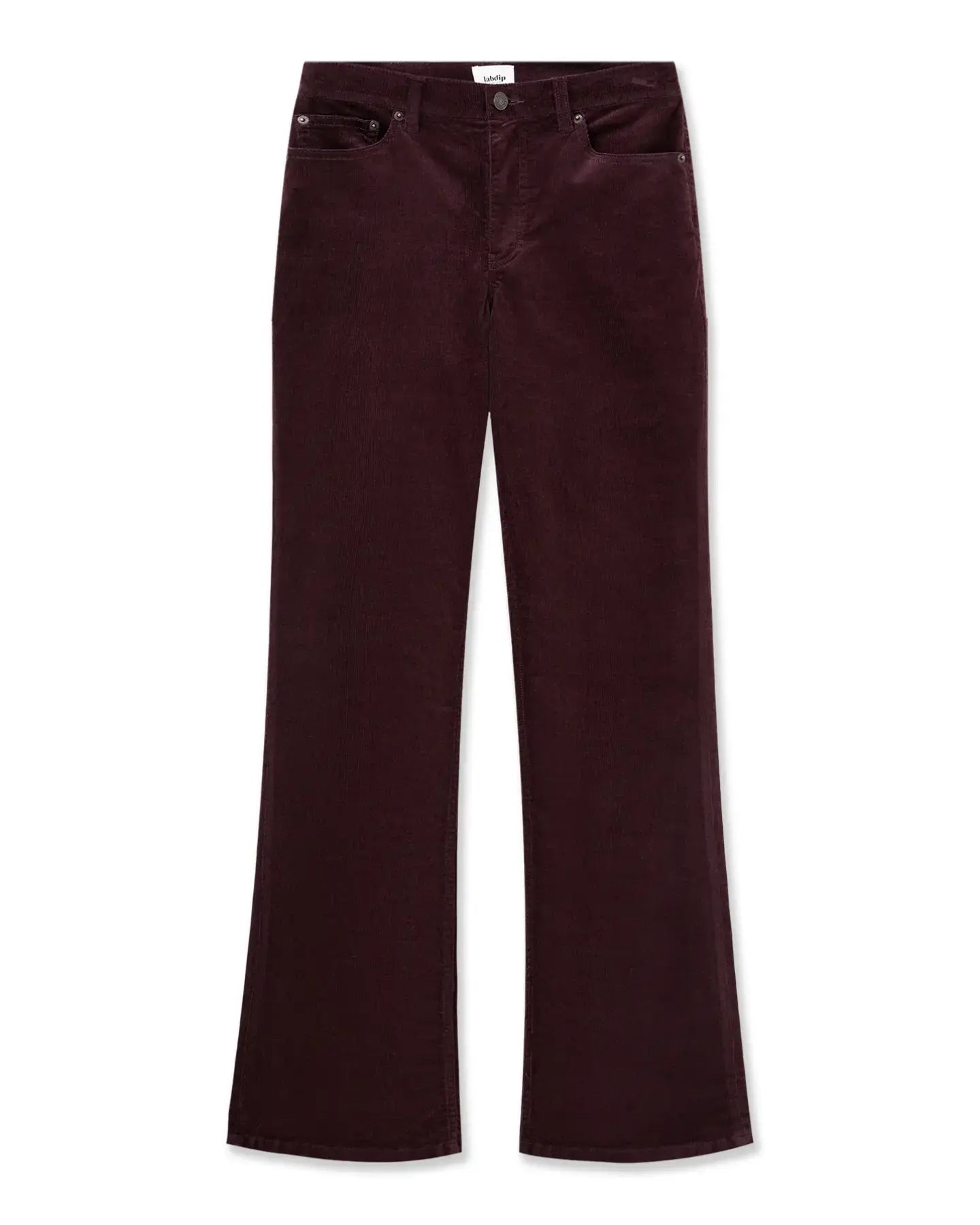 Labdip Nikky Velvet Berry pantalon flare taille mi-haute